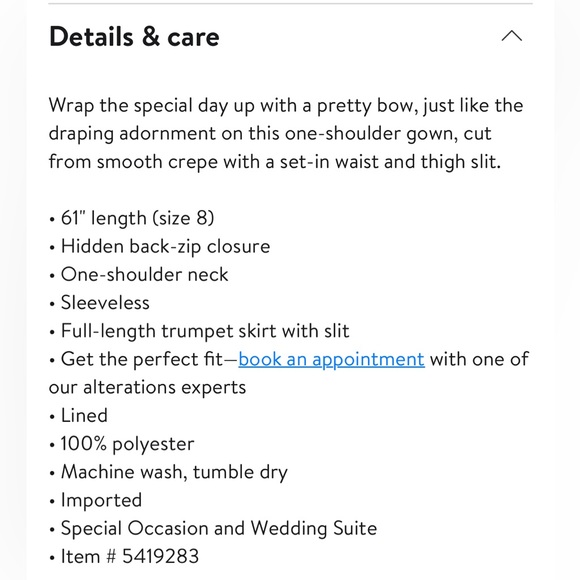 After Six Bow One-Shoulder Trumpet gown - Size 4 - Picture 3 of 6